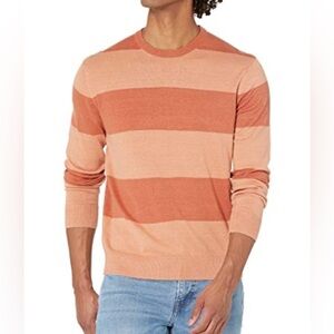 Club Monaco Striped Linen Crew Sweater